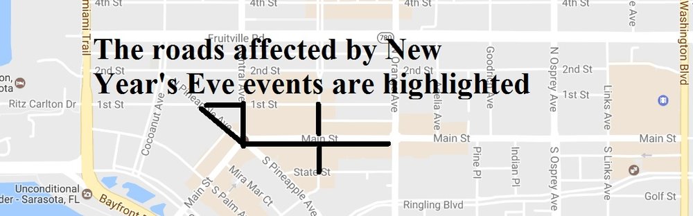 New Year’s Eve Celebration Safety Reminders & Road Closures — Sarasota Police Department