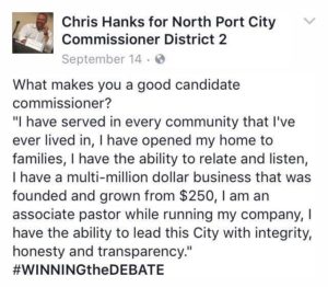 Email To The North Port Scoop – Concerns with a North Port City Commission candidate