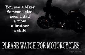 Email To The Scoop News – Please watch for motorcycles