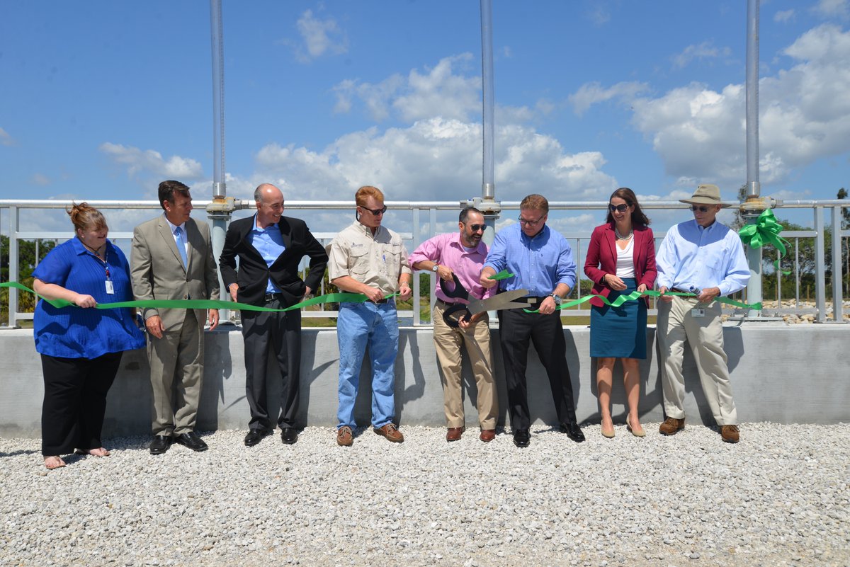 The ribbon is officially cut on Dona Bay watershed restoration project, Phase 1!