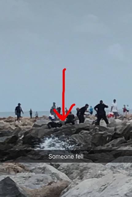 Police activity at the S. Jetty in Venice. Rumors are abound.