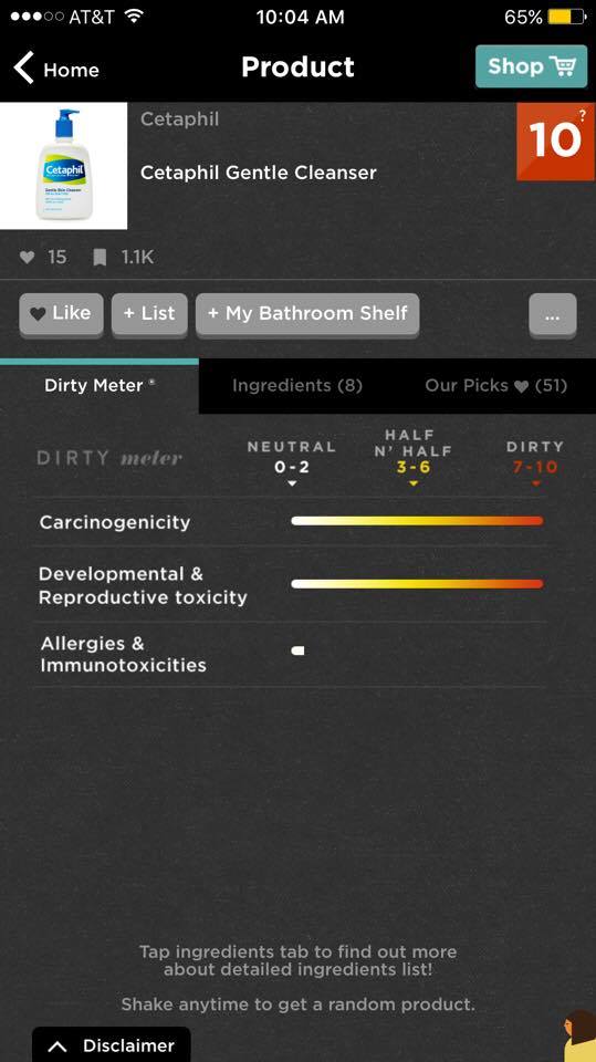 Think Dirty® app lets you know about the toxic ingredients that are within your beauty products