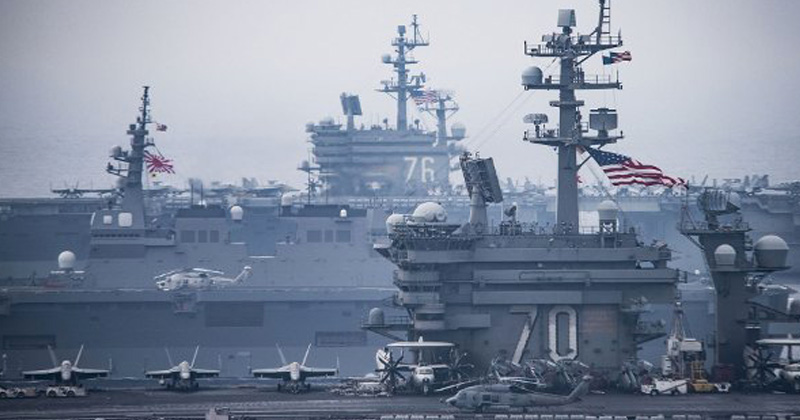 US Carrier Strike Groups Join Japanese Near North Korea’s Coast  