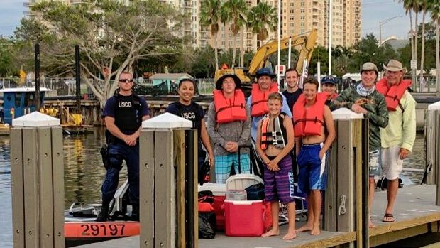 The Scoop News Video Report: Six people rescued off of Sarasota, after their boat sank  