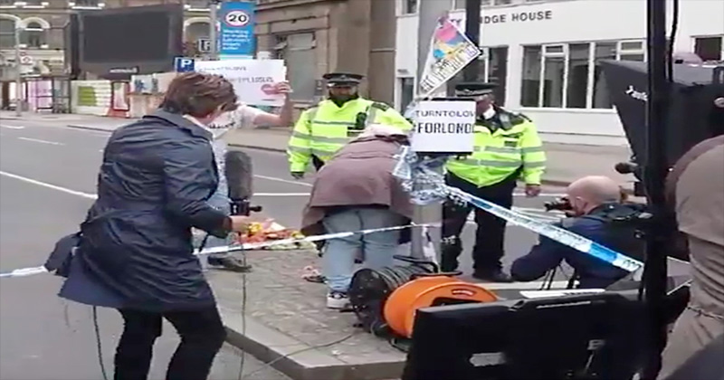 CNN Caught Staging Fake News Scene 