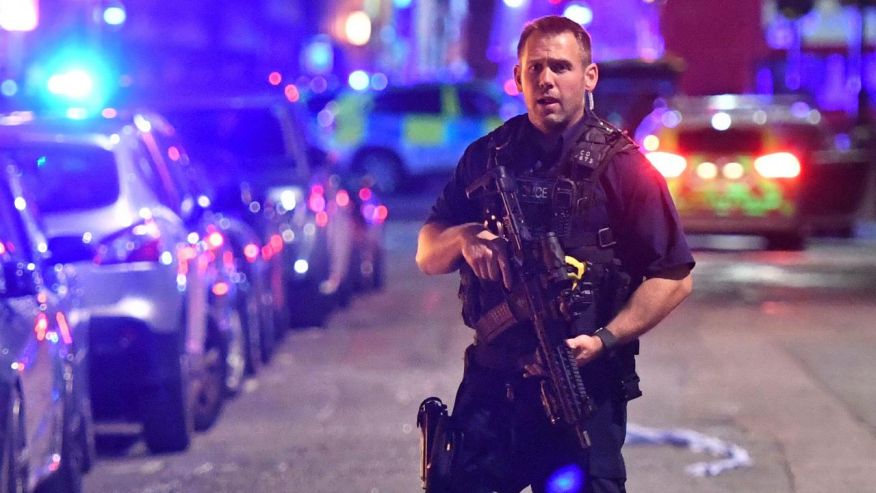 London police respond to multiple incidents including van crash into London Bridge crowd