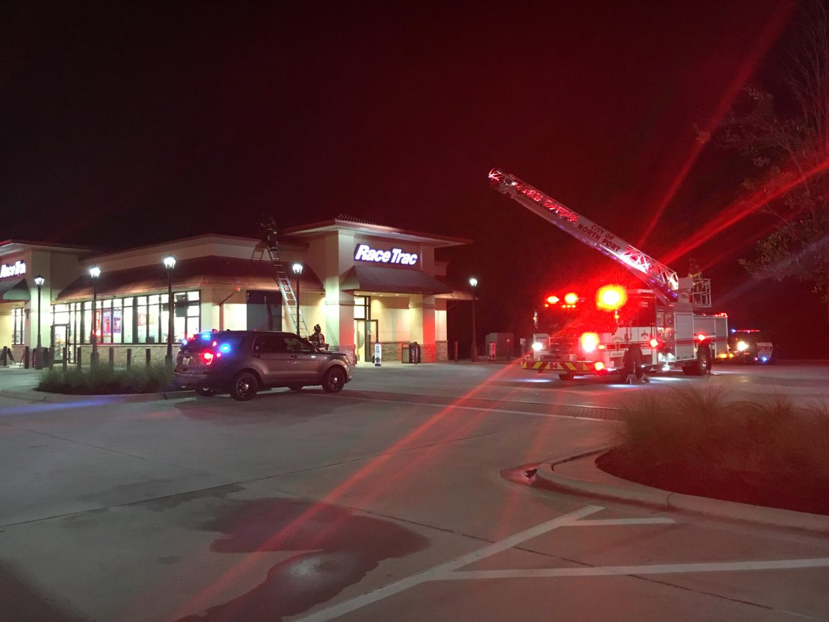 North Port PD and Fire Rescue on scene for confirmed reports of smoke coming from inside the RaceTrac store.