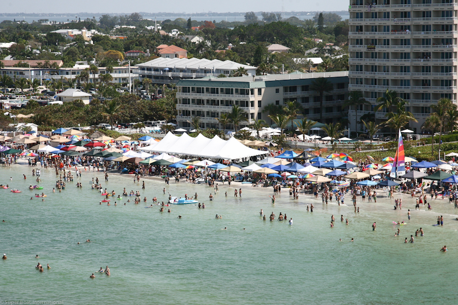 Resident notes her concerns that the Sarasota Power Boat Race crowds and their impact on Lido Beach