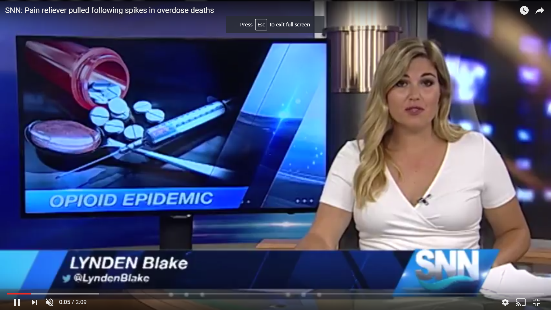 Video Report: Pain reliever pulled following spikes in overdose deaths – SNN