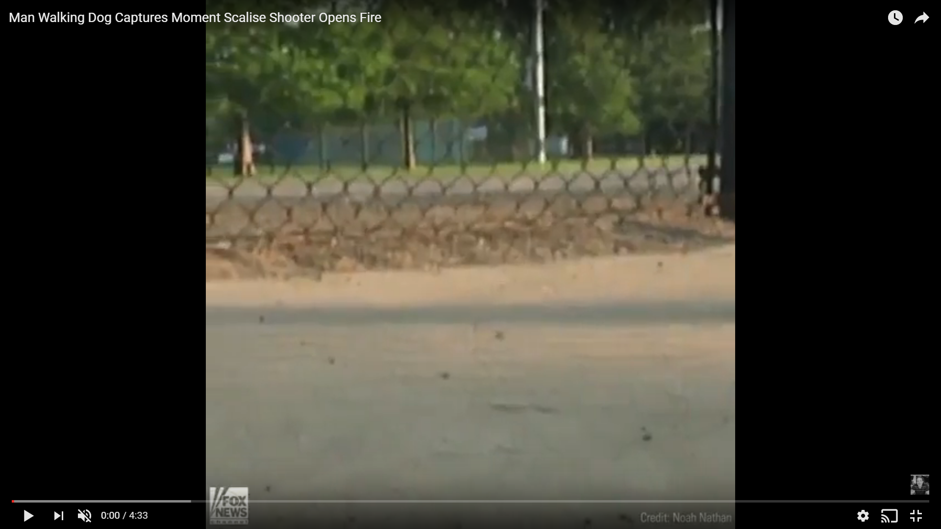 Watch: Man Walking Dog Captures Moment Scalise Shooter Opens Fire | (VIEWER DISCRETION ADVISED / Edited for profanity)